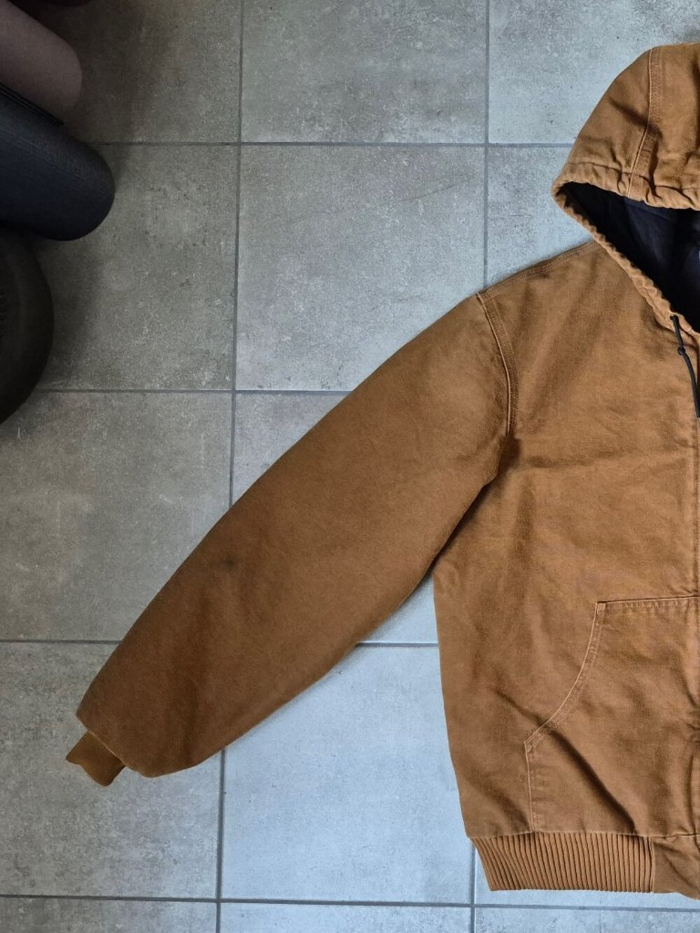 Men's Carhartt J130 Sandstone Cotton Duck Active Jacket Large Tall - Picture 2 of 14